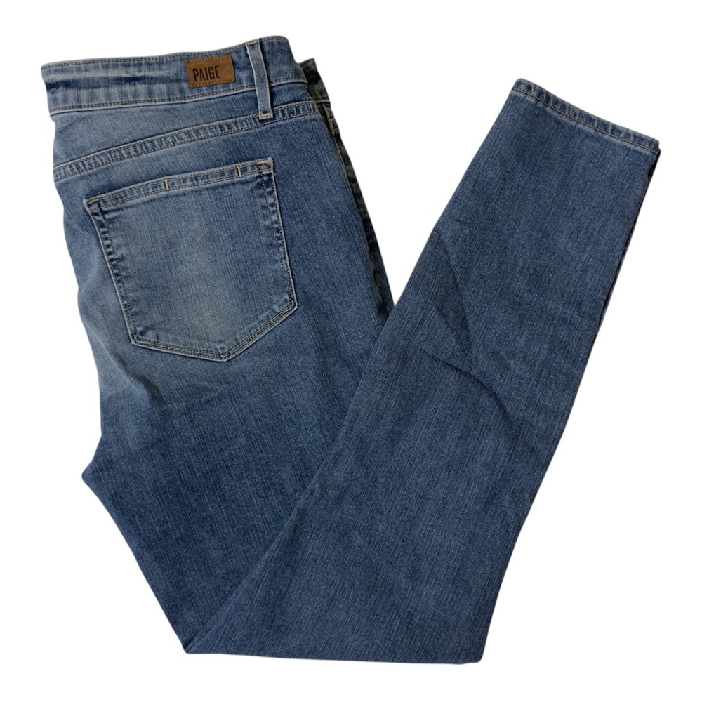 PAIGE Women's Skinny Jeans in Light Blue - Picture 7 of 9